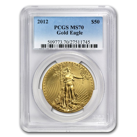 2012 1 oz American Gold Eagle MS-70 PCGS 2012 1 oz American Gold Eagle MS-70 PCGS