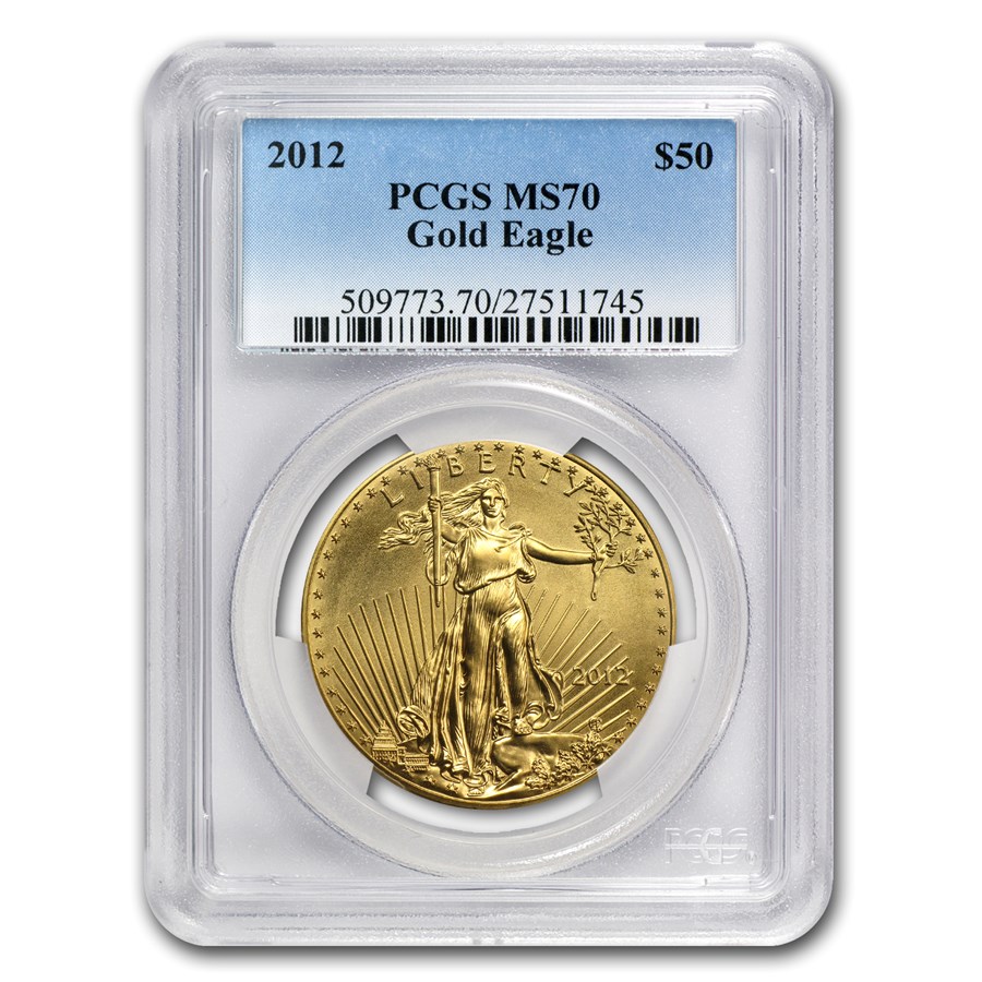 2012 1 oz American Gold Eagle MS-70 PCGS