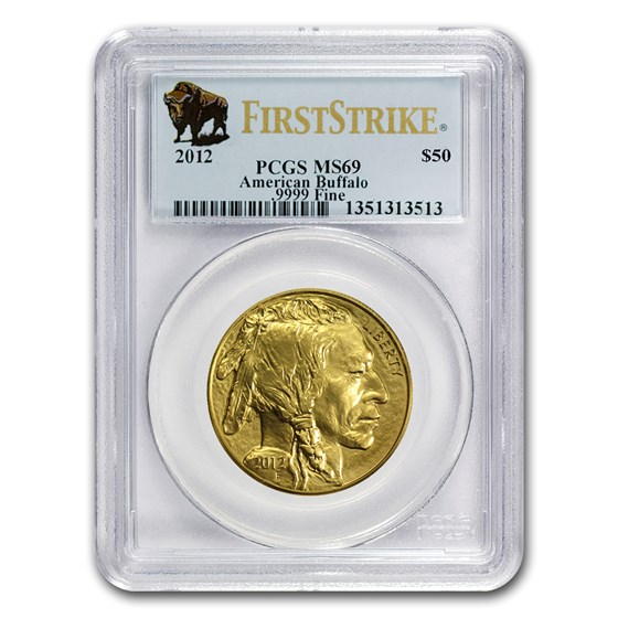 2012 1 oz Gold Buffalo MS-69 PCGS (FirstStrike®) 2012 1 oz Gold Buffalo MS-69 PCGS (FirstStrike®)