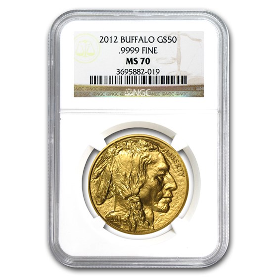 2012 1 oz Gold Buffalo MS-70 NGC 2012 1 oz Gold Buffalo MS-70 NGC