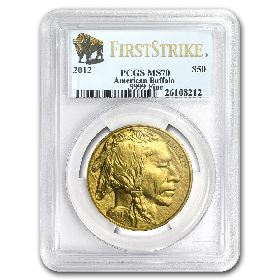 2012 1 oz Gold Buffalo MS-70 PCGS (FirstStrike®)