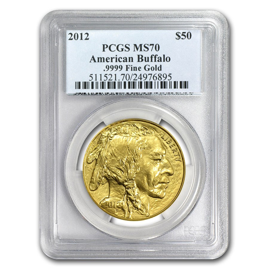 2012 1 oz Gold Buffalo MS-70 PCGS