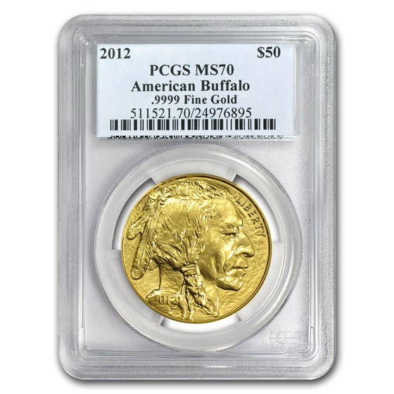 2012 1 oz Gold Buffalo MS-70 PCGS 2012 1 oz Gold Buffalo MS-70 PCGS