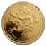 2012 1 oz Gold Lunar Year of the Dragon PF-70 NGC ER