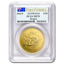 2012 1 oz Gold Year of the Dragon MS-70 PCGS (SII, FirstStrike®) 2012 1 oz Gold Year of the Dragon MS-70 PCGS (SII, FirstStrike®)