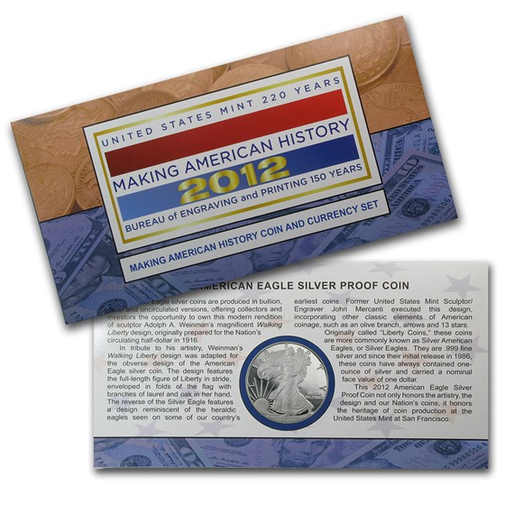 2012 2-Pc Making History Coin & Currency Set 2012 2-Pc Making History Coin & Currency Set