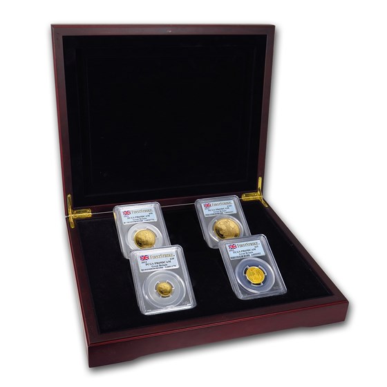 2012 4-Coin Gold Britannia Proof Set PR-69 PCGS (FirstStrike®) 2012 4-Coin Gold Britannia Proof Set PR-69 PCGS (FirstStrike®)
