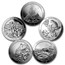 2012 5-Coin 5 oz Silver ATB Set (America the Beautiful)