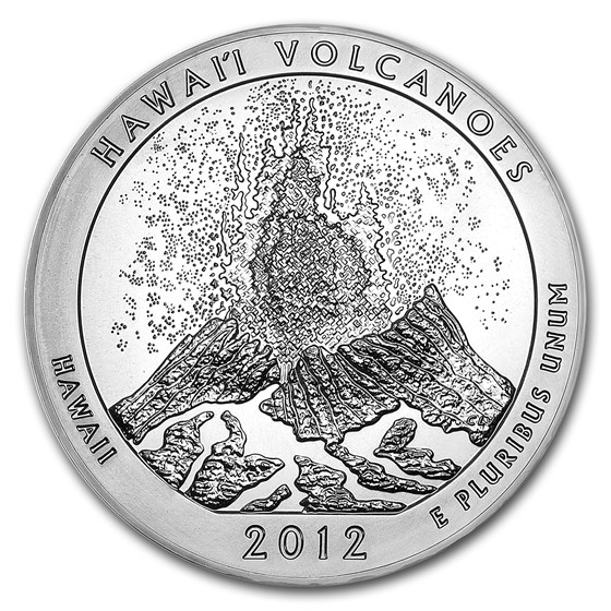 Buy 2012 5 oz Silver ATB Hawaii Volcanoes National Park, HI | APMEX