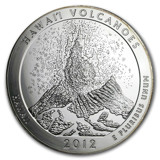 2012 5 oz Silver ATB Hawaii Volcanoes (Scruffy) 2012 5 oz Silver ATB Hawaii Volcanoes (Scruffy)