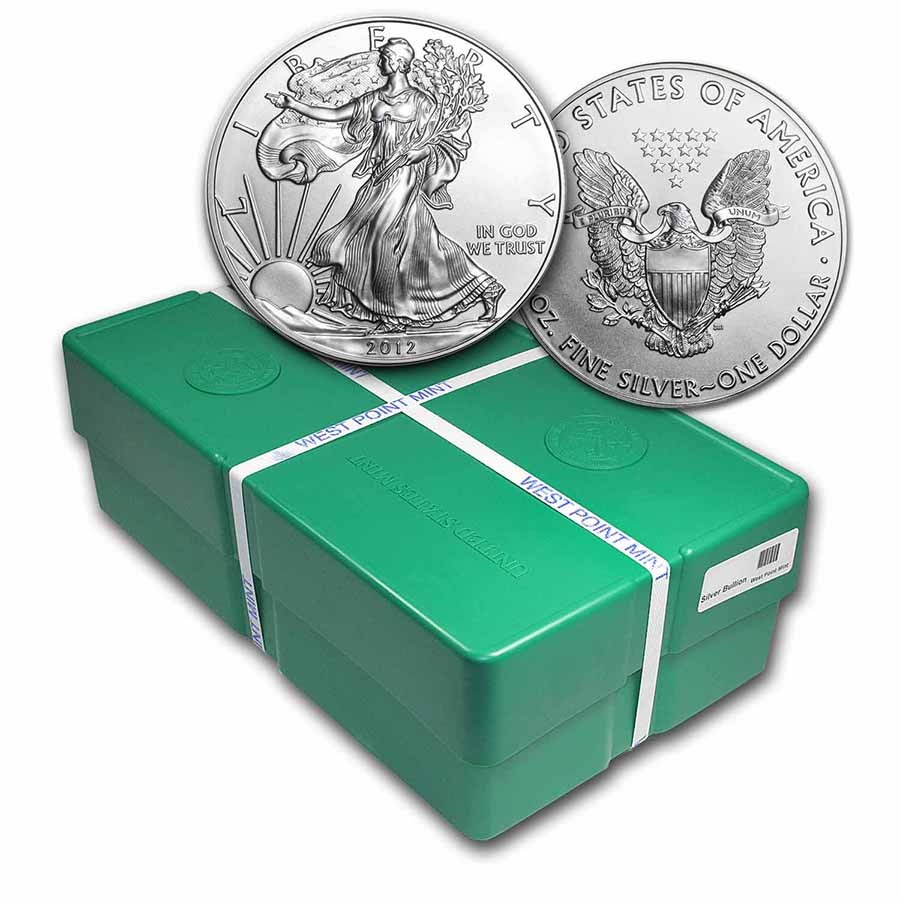 2012 500-Coin Silver Eagle Monster Box (WP Mint, Sealed)