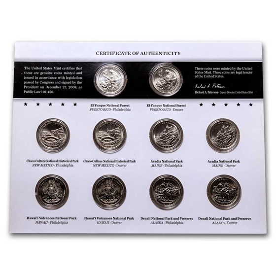 2012 America the Beautiful Quarters Uncirculated Set (US Mint) 2012 America the Beautiful Quarters Uncirculated Set (US Mint)
