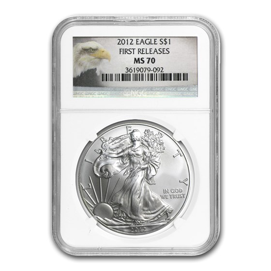 2012 American Silver Eagle MS-70 NGC (1st Release, Eagle Label) 2012 American Silver Eagle MS-70 NGC (1st Release, Eagle Label)