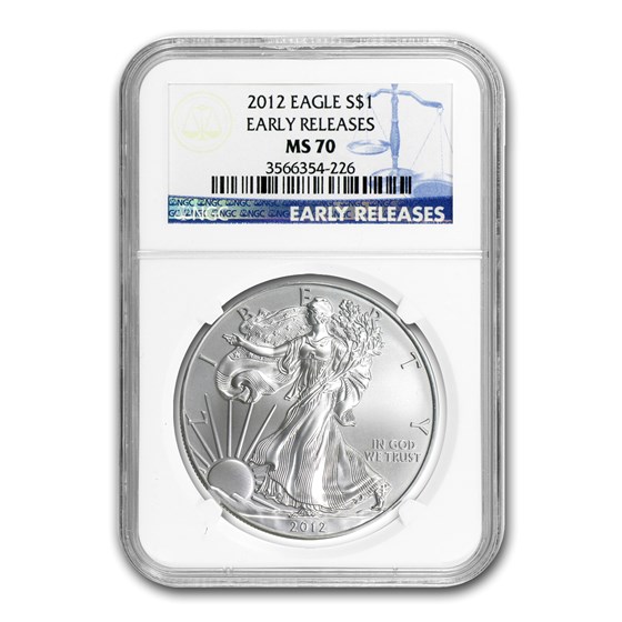 2012 American Silver Eagle MS-70 NGC (ER/FR) 2012 American Silver Eagle MS-70 NGC (ER/FR)