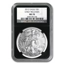 2012 American Silver Eagle MS-70 NGC (ER, Retro Black Insert)
