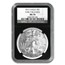 2012 American Silver Eagle MS-70 NGC (ER, Retro Black Insert)