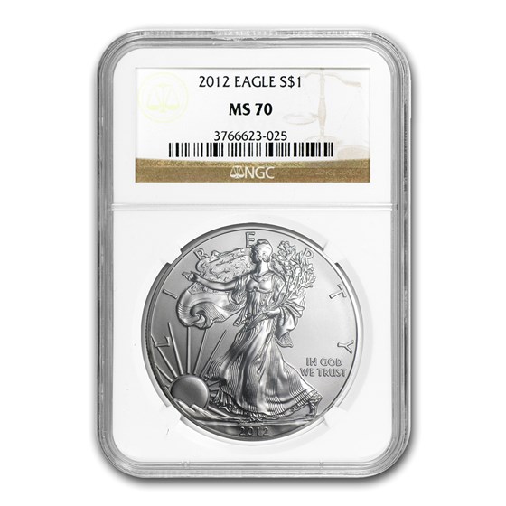2012 American Silver Eagle MS-70 NGC 2012 American Silver Eagle MS-70 NGC