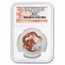 2012 AUS 1/2 oz Silver Year of the Dragon MS-69 NGC (Colorized)