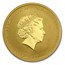 2012 Australia 1/2 oz Gold Lunar Dragon BU (Series II)