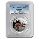 2012 Australia 1/2 oz Silver Colorized Octopus PR-70 PCGS