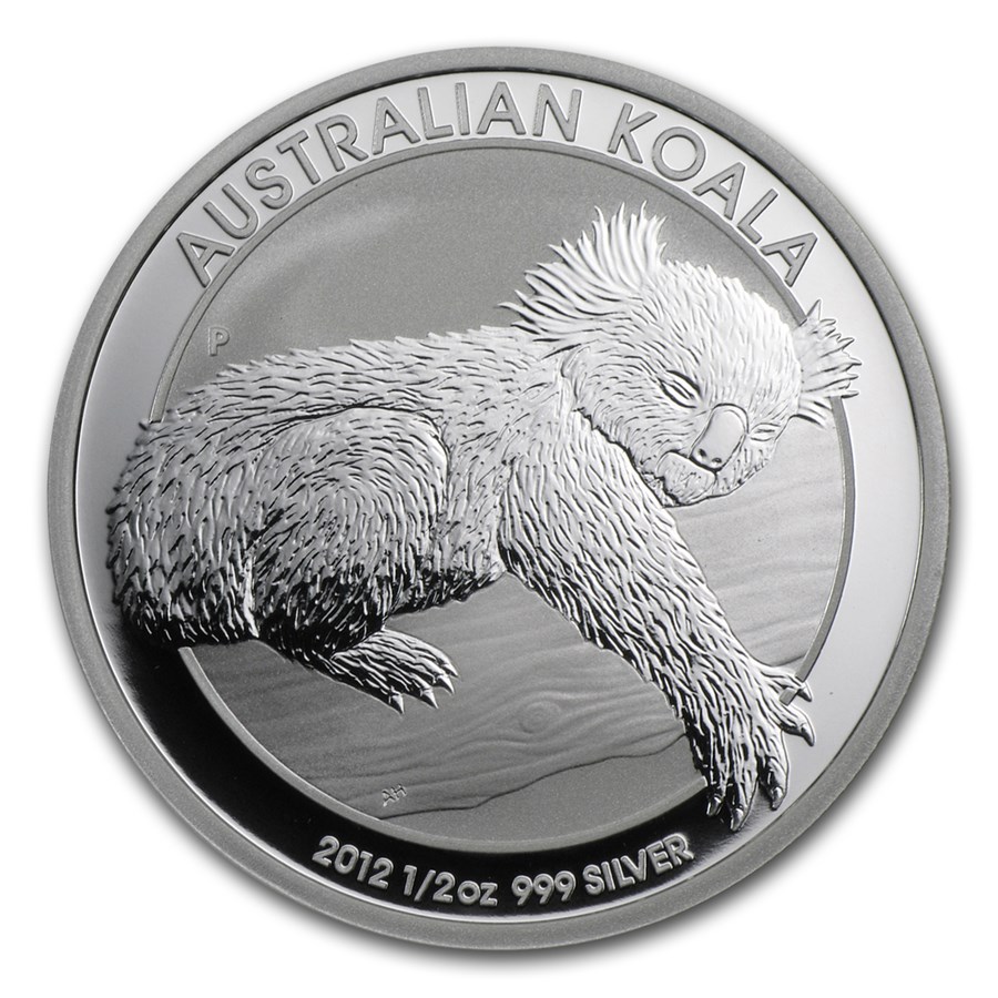 2012 Australia 1/2 oz Silver Koala BU