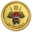 2012 Australia 1/20 oz Gold Lunar Dragon BU (SII, Green Color)