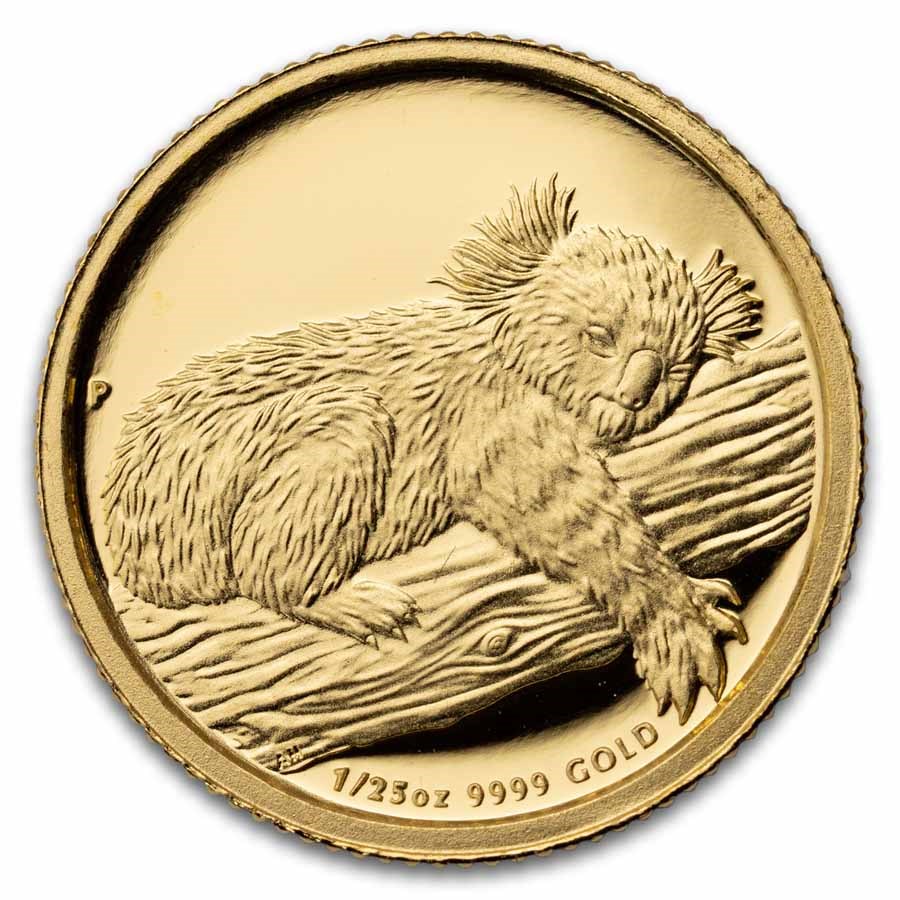 2012 Australia 1/25 oz Gold Koala Proof (No Box/COA)
