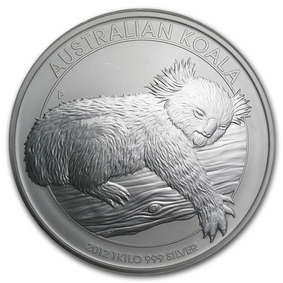 2012 Australia 1 kilo Silver Koala (Light Abrasions)