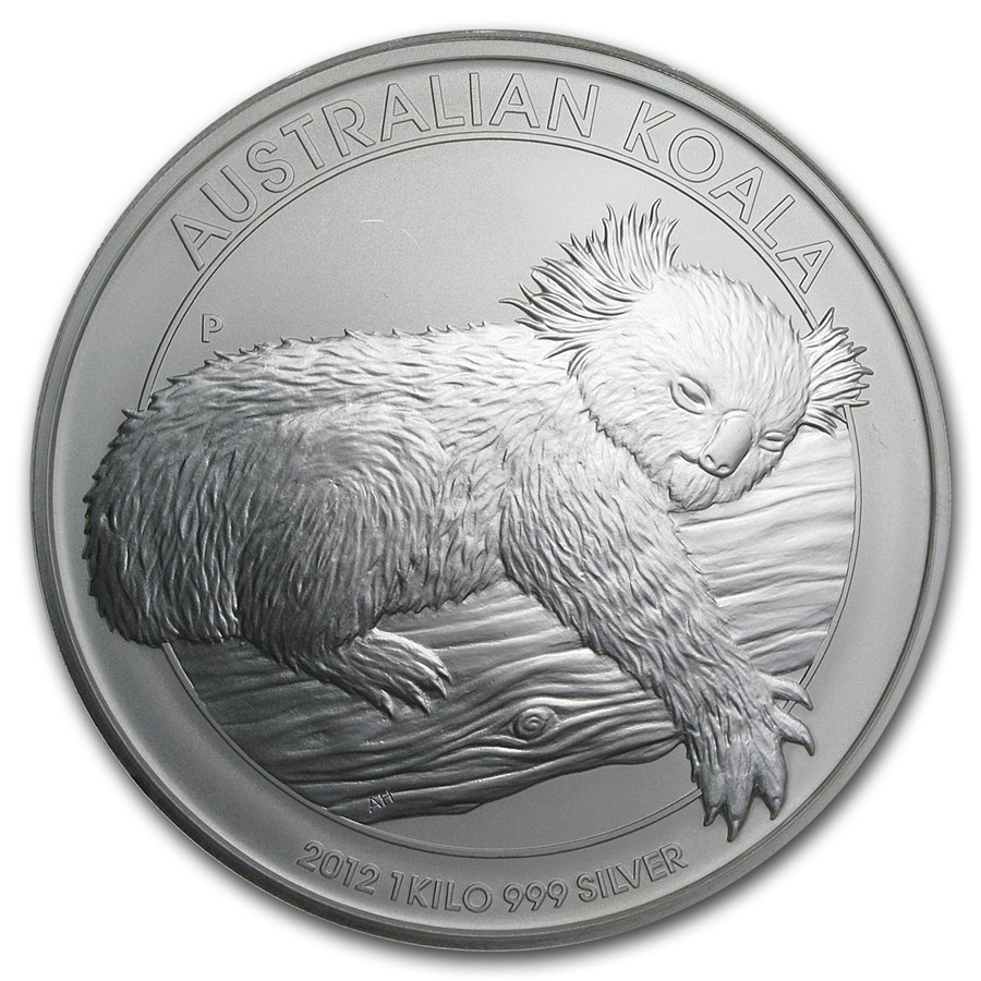 2012 Australia 1 kilo Silver Koala (Light Abrasions)