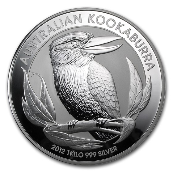 2012 Australia 1 kilo Silver Kookaburra BU 2012 Australia 1 kilo Silver Kookaburra BU