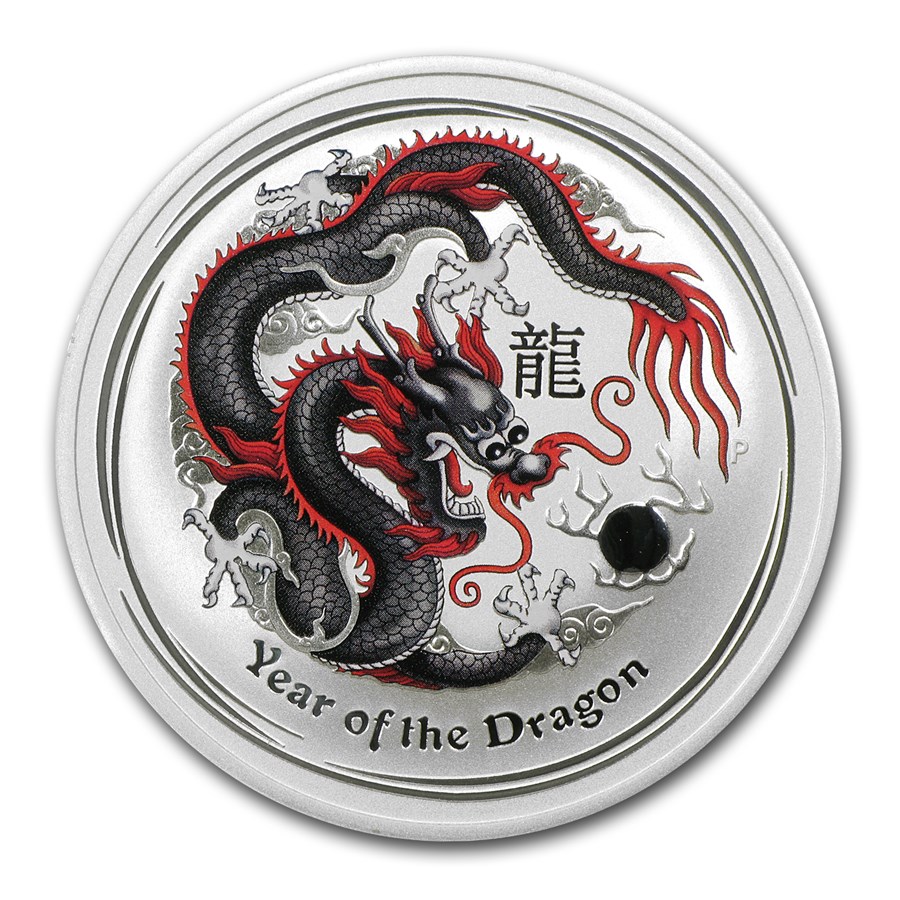 2012 Australia 1 oz Silver Black Dragon (Berlin)
