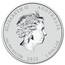 2012 Australia 1 oz Silver Dragon BU (Gilded, Capsule)