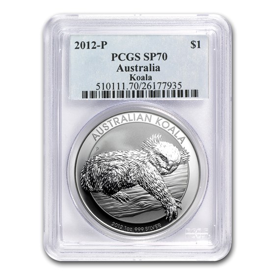 2012 Australia 1 oz Silver Koala SP-70 PCGS 2012 Australia 1 oz Silver Koala SP-70 PCGS