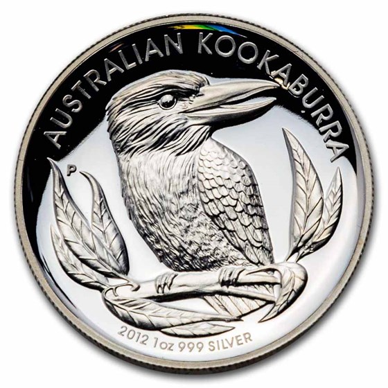 2012 Australia 1 oz Silver Kookaburra Proof HR (Damaged Box) 2012 Australia 1 oz Silver Kookaburra Proof HR (Damaged Box)