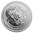 2012 Australia 1 oz Silver Year of the Dragon BU (Lion Privy)
