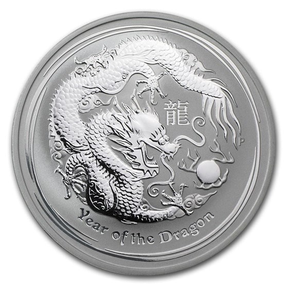 2012 Australia 1 oz Silver Year of the Dragon BU (Series II) 2012 Australia 1 oz Silver Year of the Dragon BU (Series II)