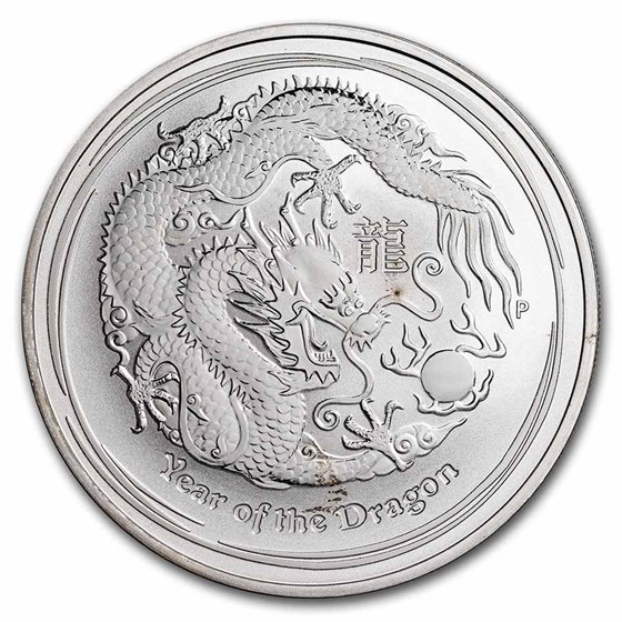 2012 Australia 1 oz Silver Year of the Dragon BU (SII, Abrasions) 2012 Australia 1 oz Silver Year of the Dragon BU (SII, Abrasions)