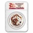 2012 Australia 10 oz Silver Colorized Dragon MS-69 NGC