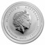 2012 Australia 2 oz Silver Year of the Dragon BU (Damaged)