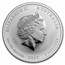 2012 Australia 2 oz Silver Year of the Dragon BU (Damaged)