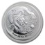 2012 Australia 2 oz Silver Year of the Dragon BU