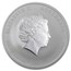 2012 Australia 2 oz Silver Year of the Dragon BU