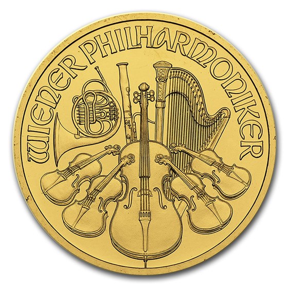 2012 Austria 1/2 oz Gold Philharmonic BU 2012 Austria 1/2 oz Gold Philharmonic BU