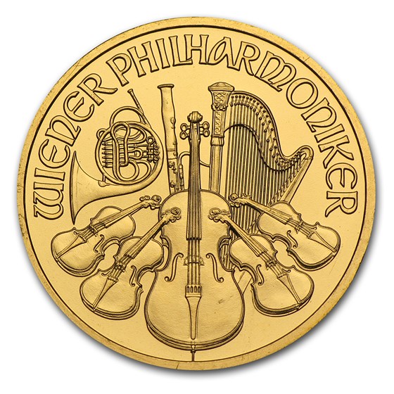 2012 Austria 1/4 oz Gold Philharmonic BU 2012 Austria 1/4 oz Gold Philharmonic BU
