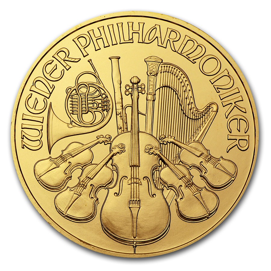 2012 Austria 1 oz Gold Philharmonic BU