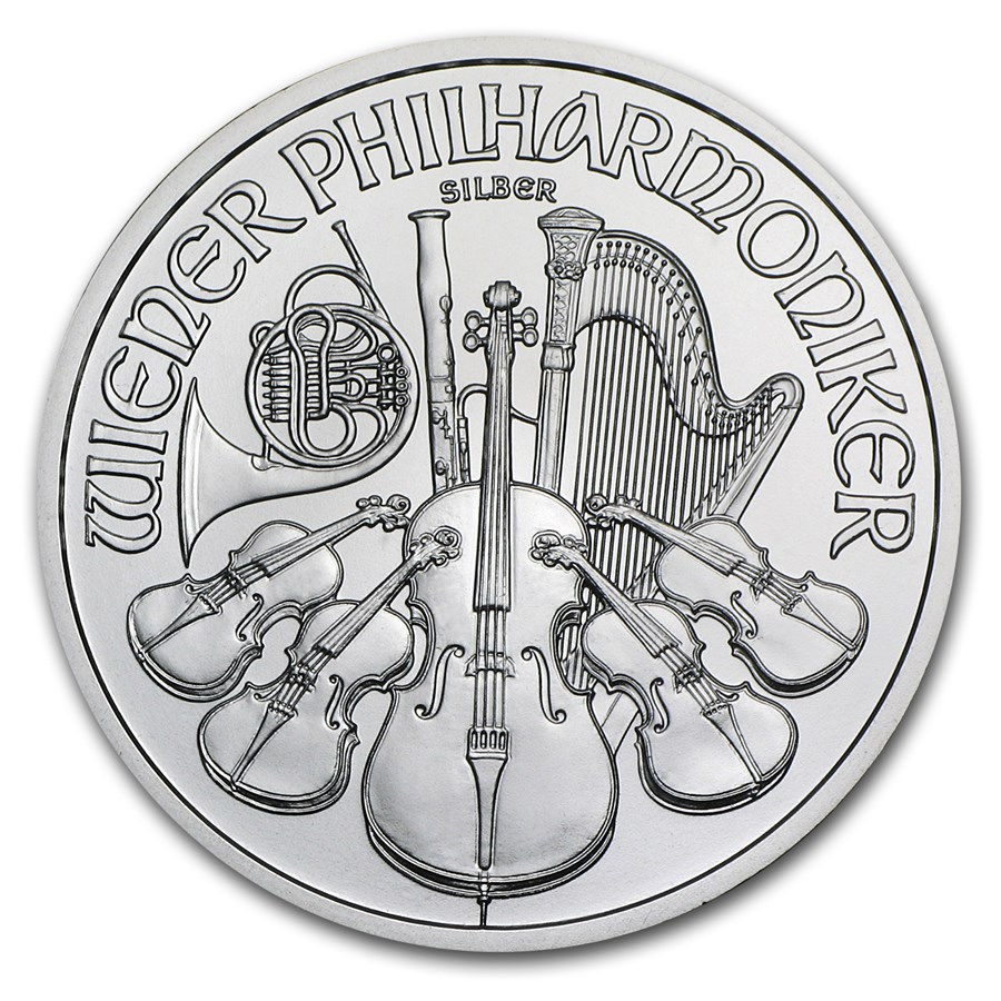 2012 Austria 1 oz Silver Philharmonic BU