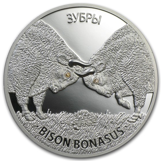 2012 Belarus 1 oz Silver Proof 20 Rubles Bison Bonasus 2012 Belarus 1 oz Silver Proof 20 Rubles Bison Bonasus