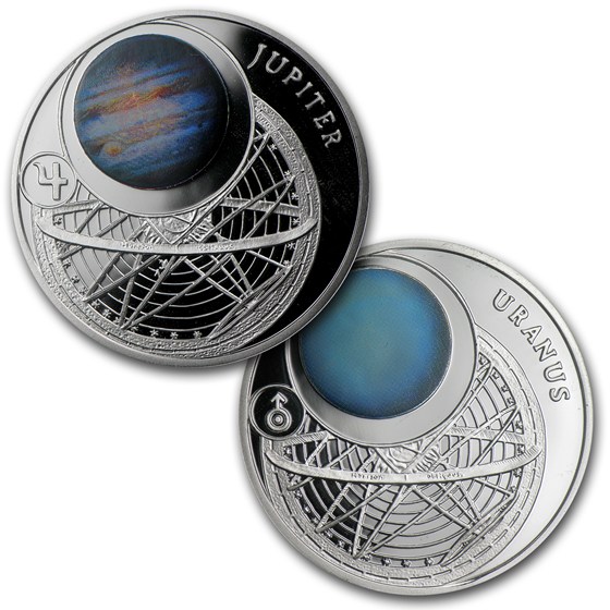 Buy 2012 Belarus 9-Coin The Solar System Proof Silver Box Set | APMEX