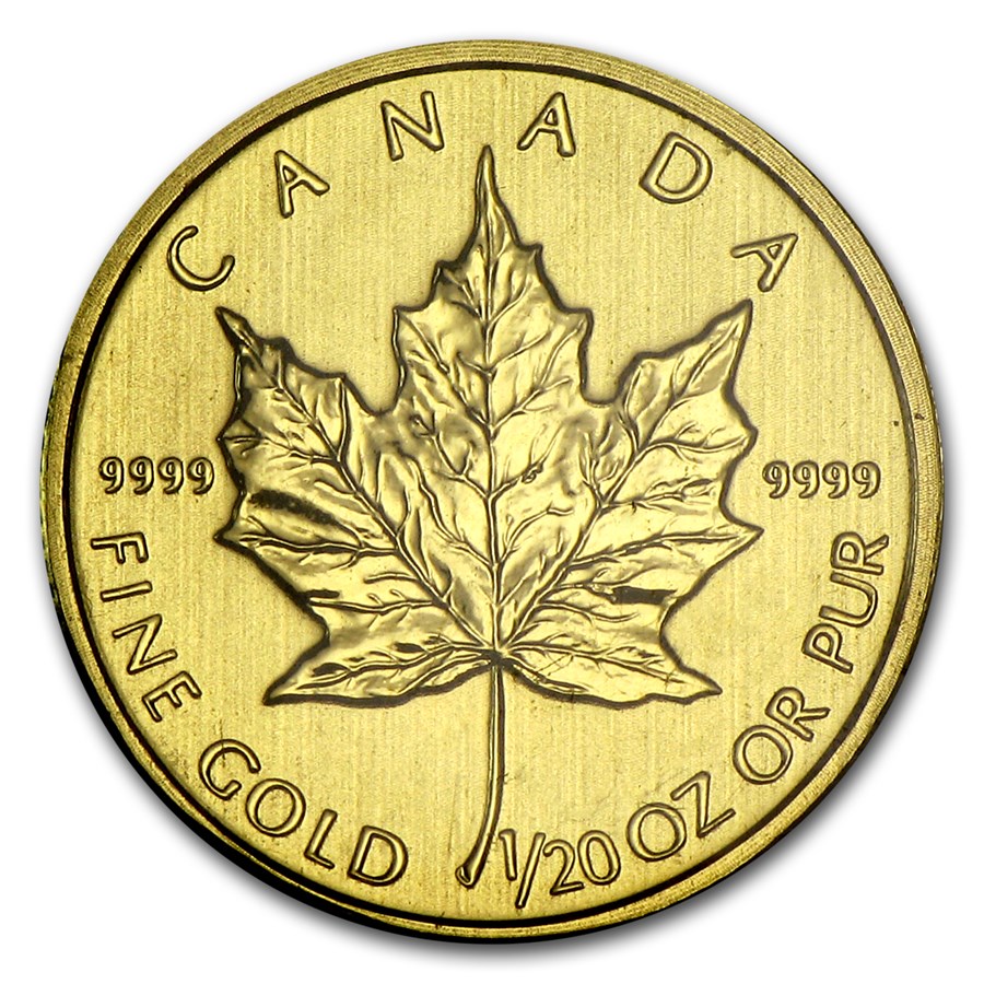 2012 Canada 1/20 oz Gold Maple Leaf BU