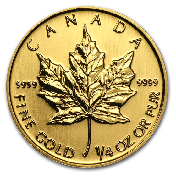 2012 Canada 1/4 oz Gold Maple Leaf BU